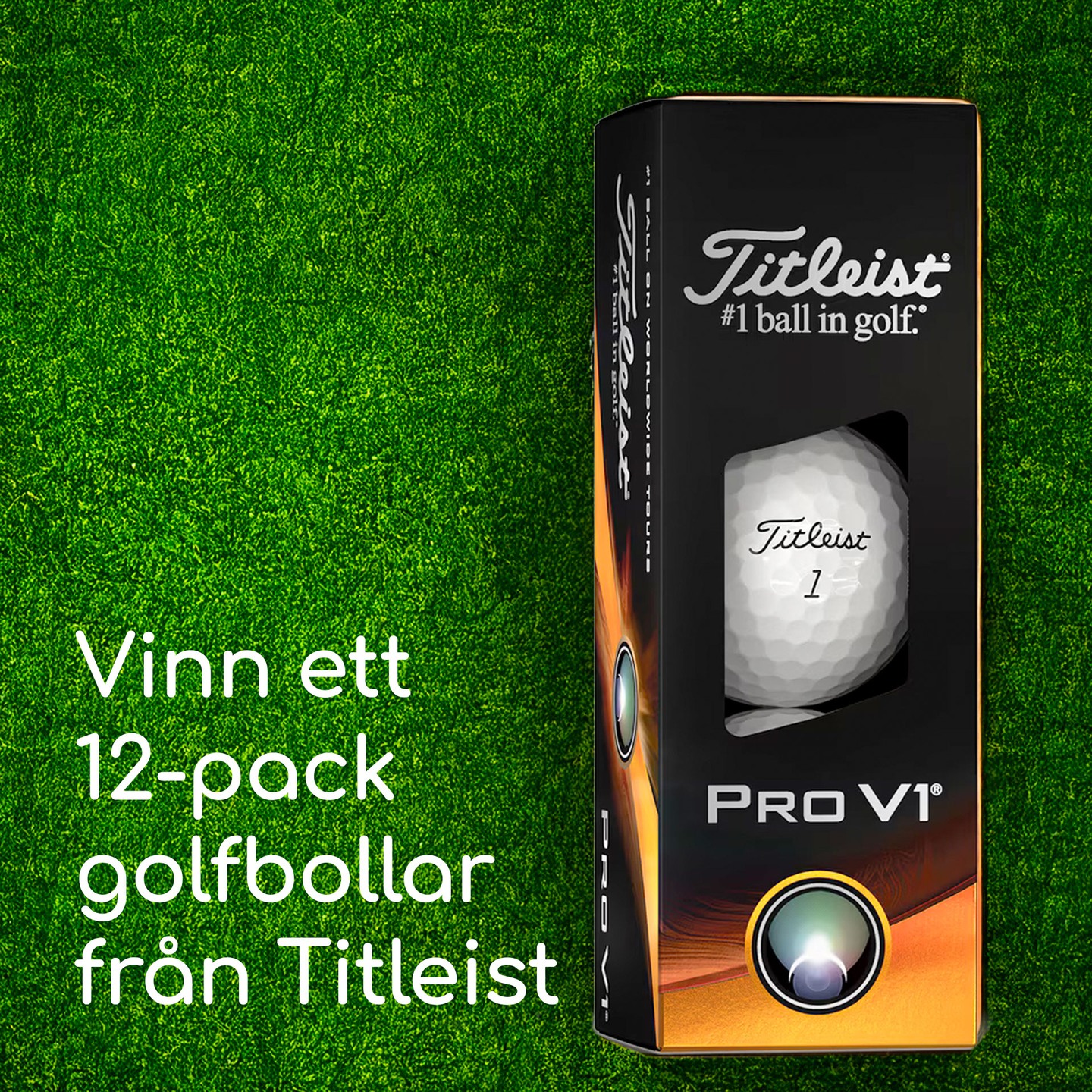Tagga din golf-vän, följ oss  och kommentera varför just du behöver golfbollar. 
Var med i utlottningen av  ett 12-pack golfbollar från Titleist.

Vinnaren kontaktas på DM senast den 20 februari 2025.